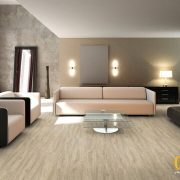 Corpet Designböden im Wohnzimmer verlegt