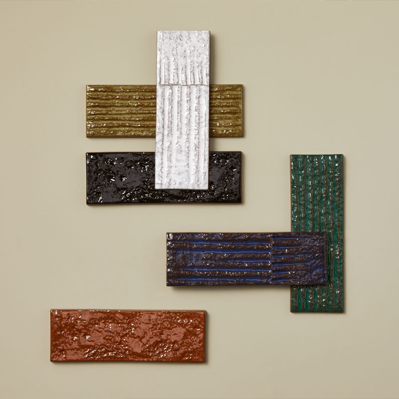 Mutina Designerfliese Chamotte in verschiedenen Farben