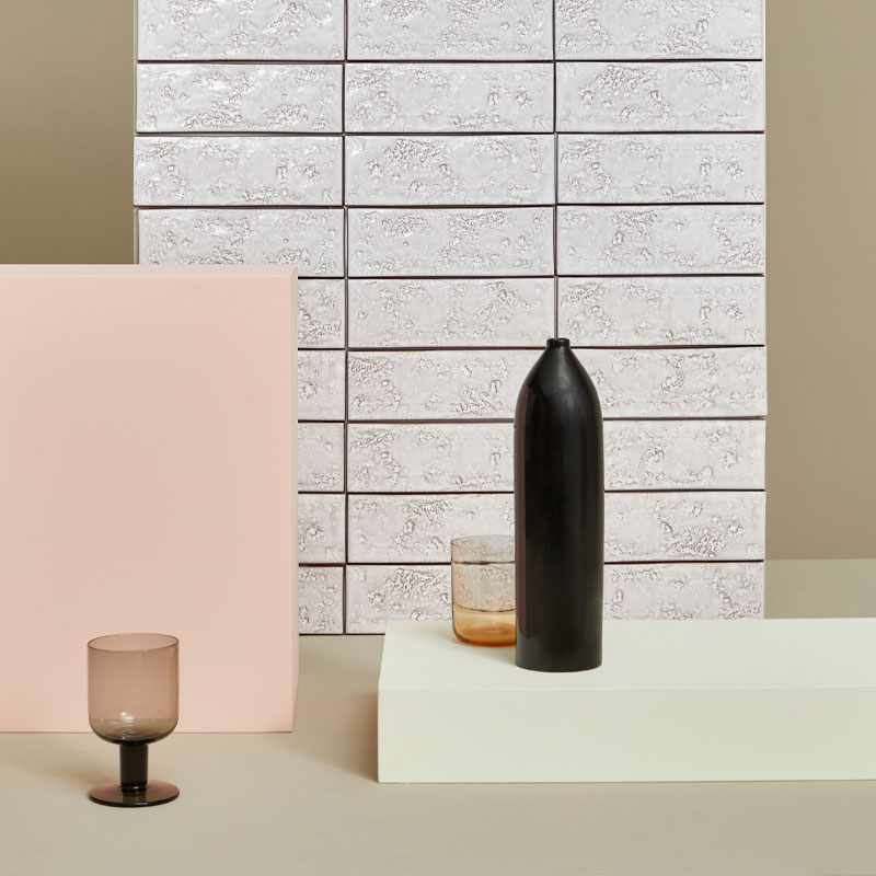 Mutina Designerfliese Chamotte weiß